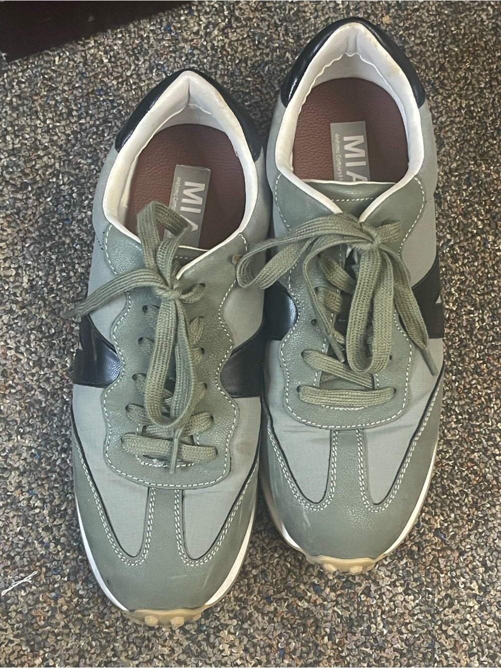 MIA Women’s Green and Black Runner Sneakers - Picture 6 of 9
